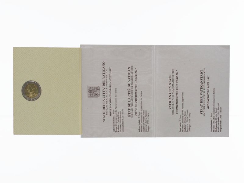 Vatikan 2 Euro Münze, 2017, Erscheinungen von Fatima