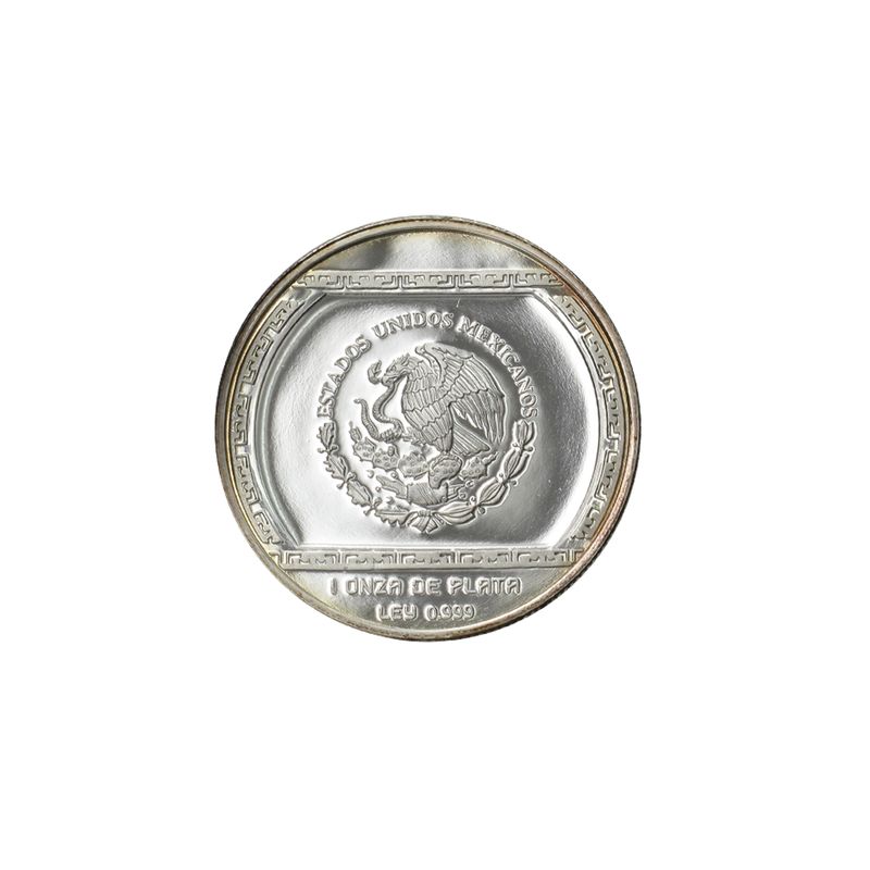 Mexiko Veracruz,  Lächelndes Gesicht 1993 PP, 5 Pesos Silber