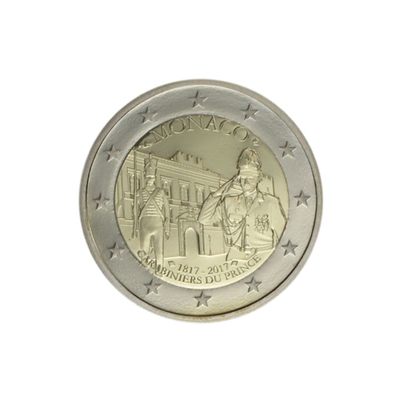 Monaco original 2 € Fürstliche Karabinierskompanie, 2017 PP