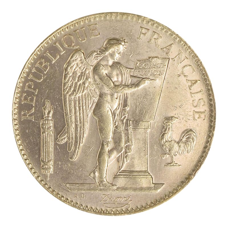 Frankreich 100 Fr. Genius stehender Engel 1900