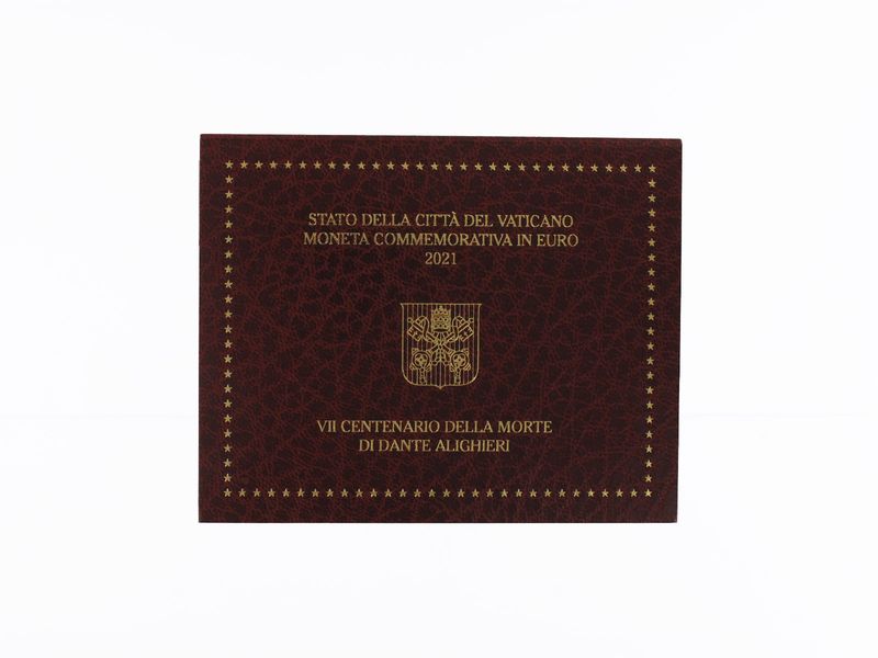 Vatikan 2 Euro Münze, 2021, 700. Todestag von Dante Alighieri