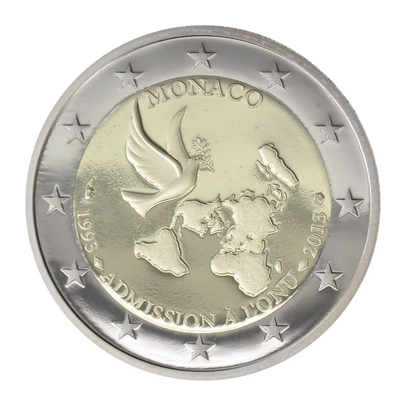 Monaco original 2 € 20 Jahre UNO., 2013 PP in Originalbox