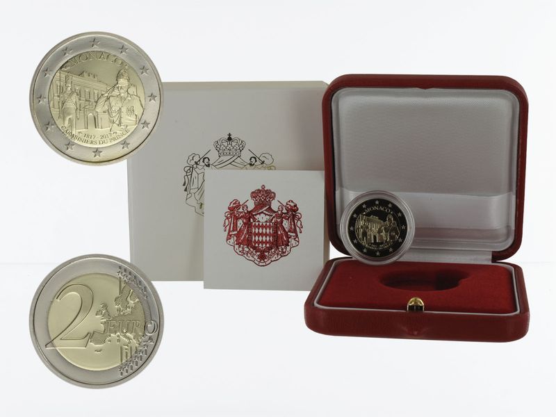 Monaco original 2 € Fürstliche Karabinierskompanie, 2017 PP