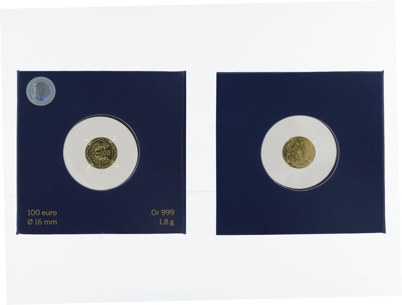 Frankreich 100 Euro Gold, 2016, Fußball EM