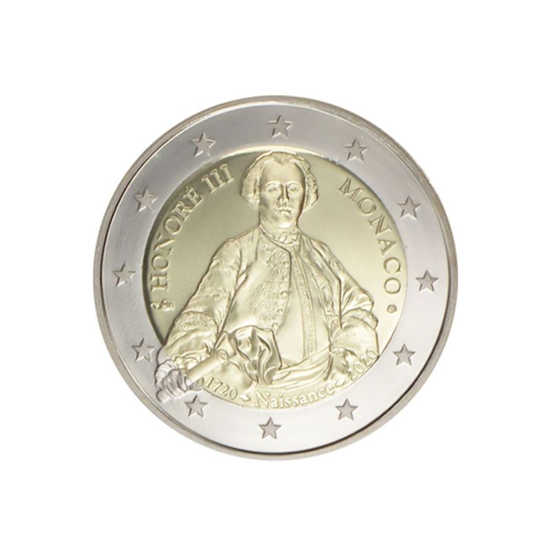 Monaco original 2 € Fürst Honore III., 2020 PP