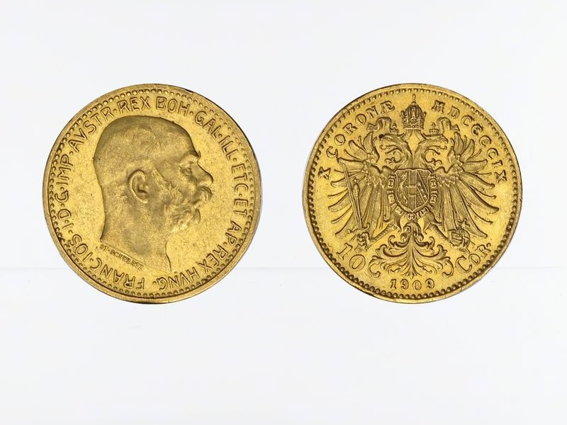 Österreich 10  Kronen 1909 (St. Schwartz)