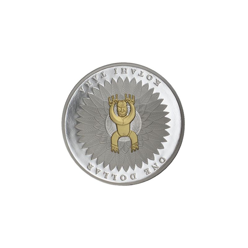 Neuseeland Maori art coin 2014, PP  Box + CoA