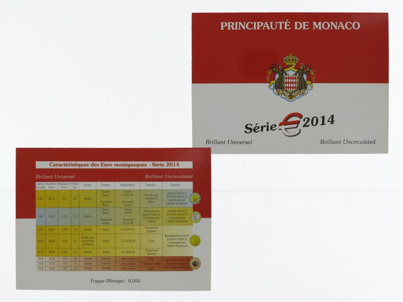 Monaco original KMS, 2014 Stgl. im Folder