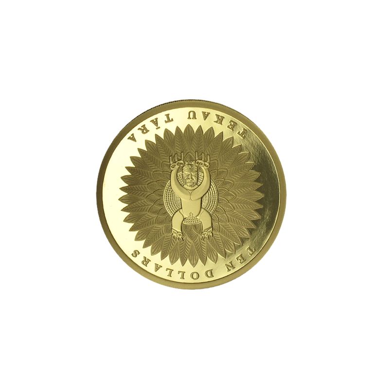 Neuseeland Maori art coin 2014, PP  Box + CoA