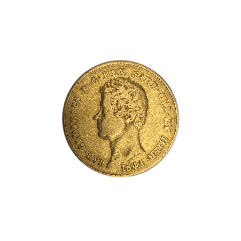 Italien Sardinien Carlo Alberto  1841, 20 Lire Gold