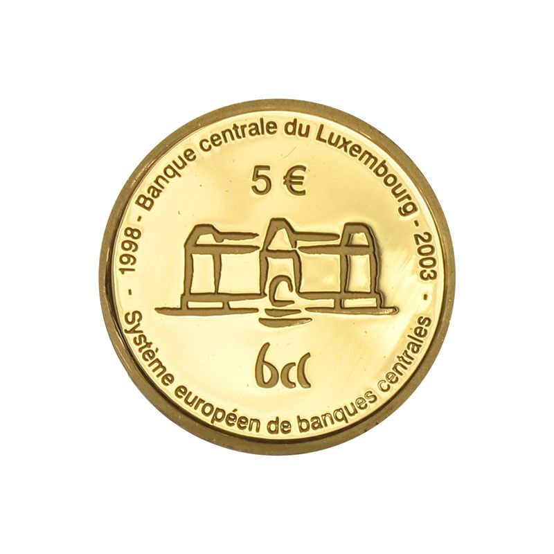 Luxemburg 5 Euro Gold, 2003, Zentralbank, original