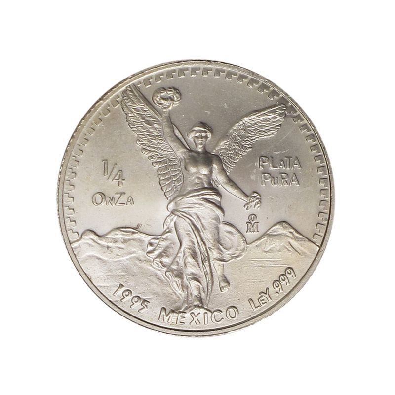 Mexiko Libertad, 1991-95, 1/4 OnZa Silber kpl. (5)