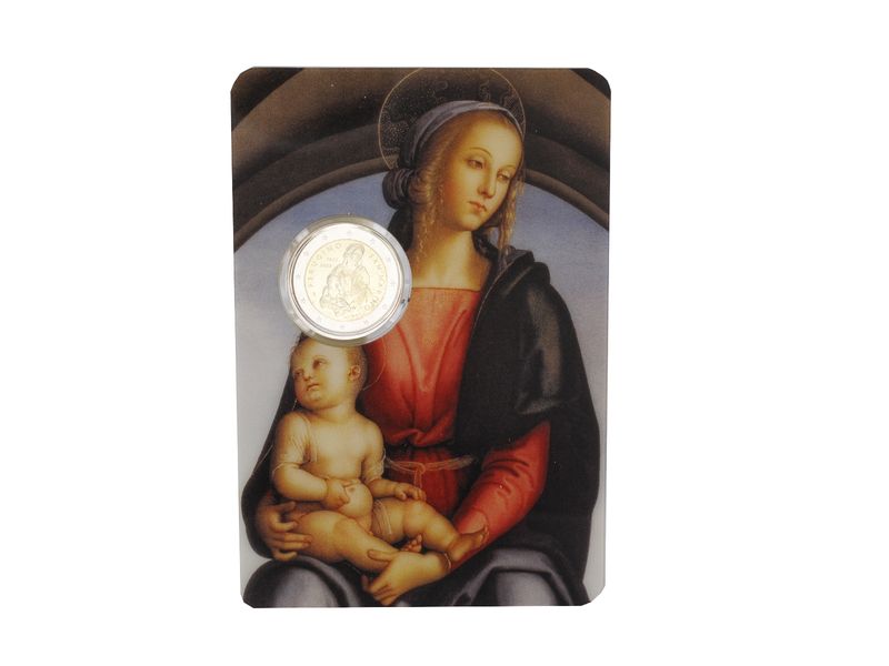 San Marino 2 Euro Münze, 2023, Perugino Folder
