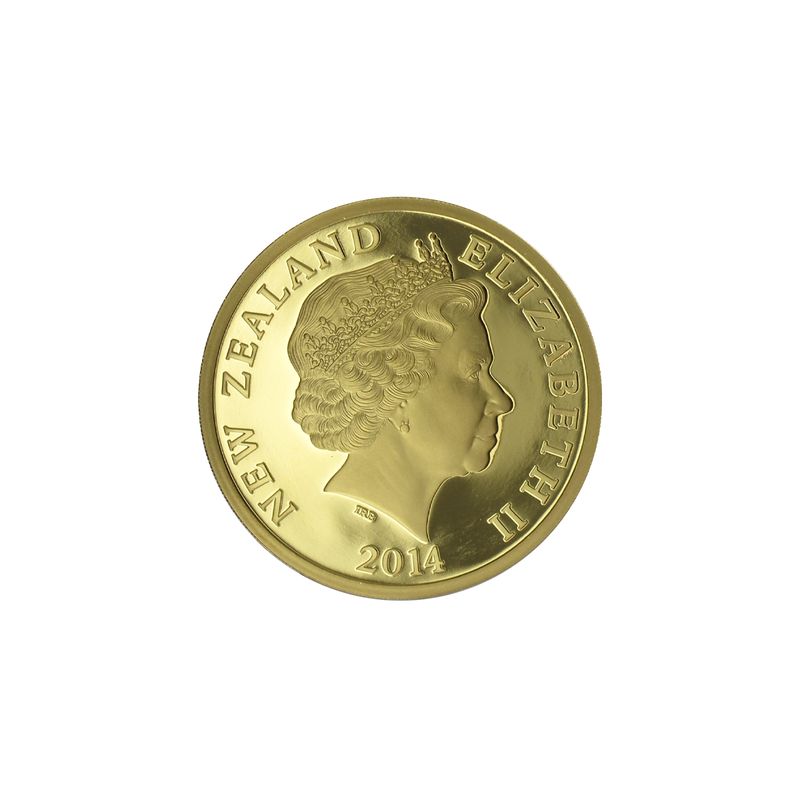 Neuseeland Maori art coin 2014, PP  Box + CoA