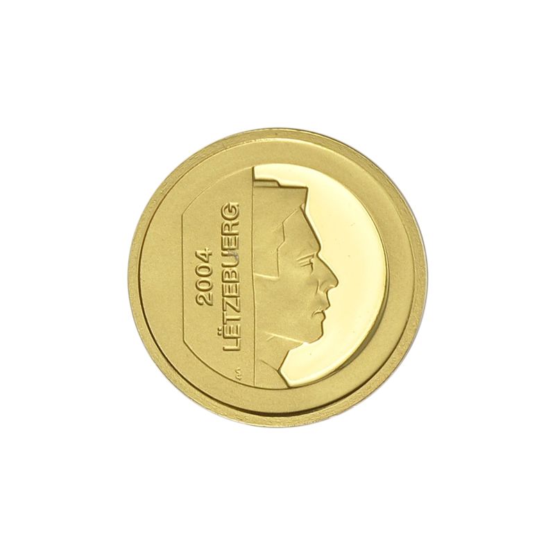 Luxemburg 10 Euro Gold, 2004, Maske Hellange, original