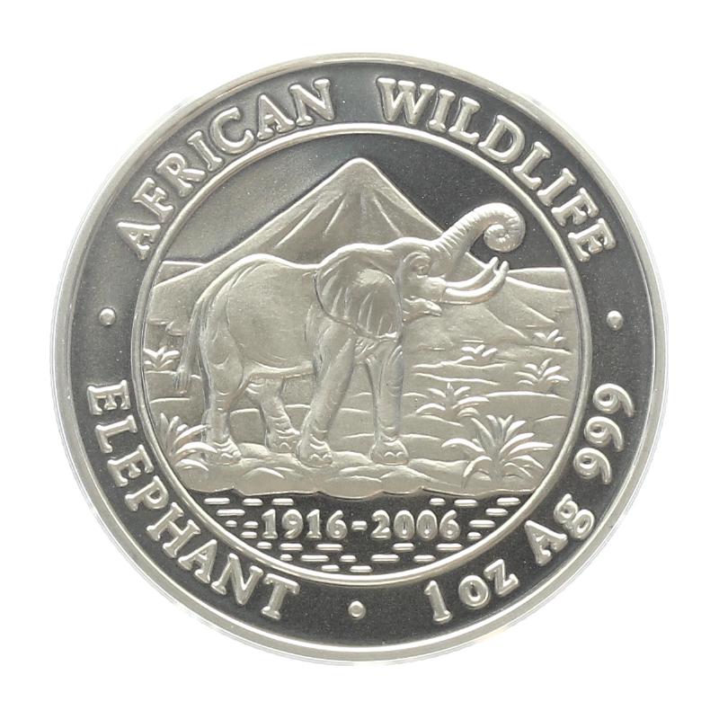 Somalia 1000 Sh. Elefant  2006, 1 Unze