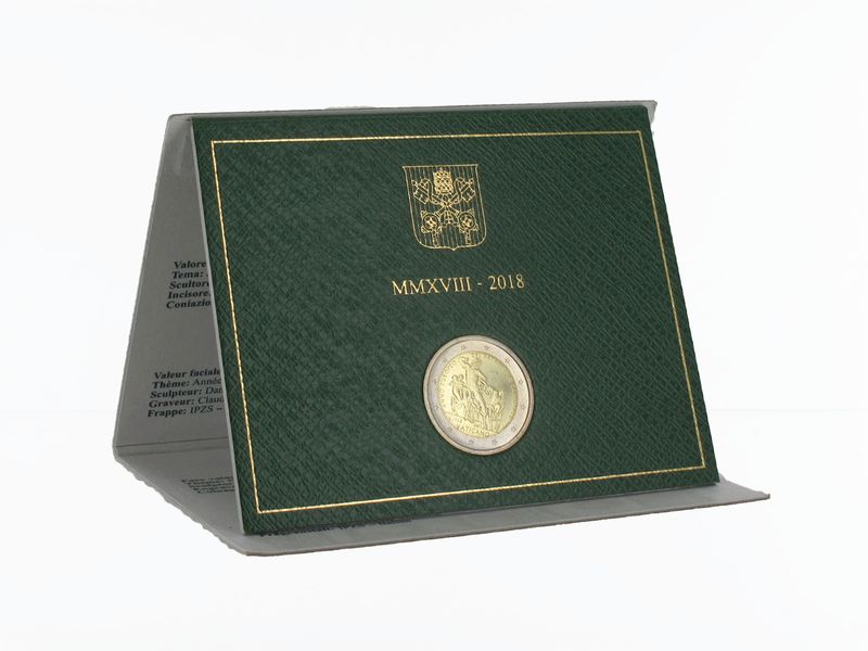 Vatikan 2 Euro Münze, 2018, Europäisches Jahr des Kulturerbes