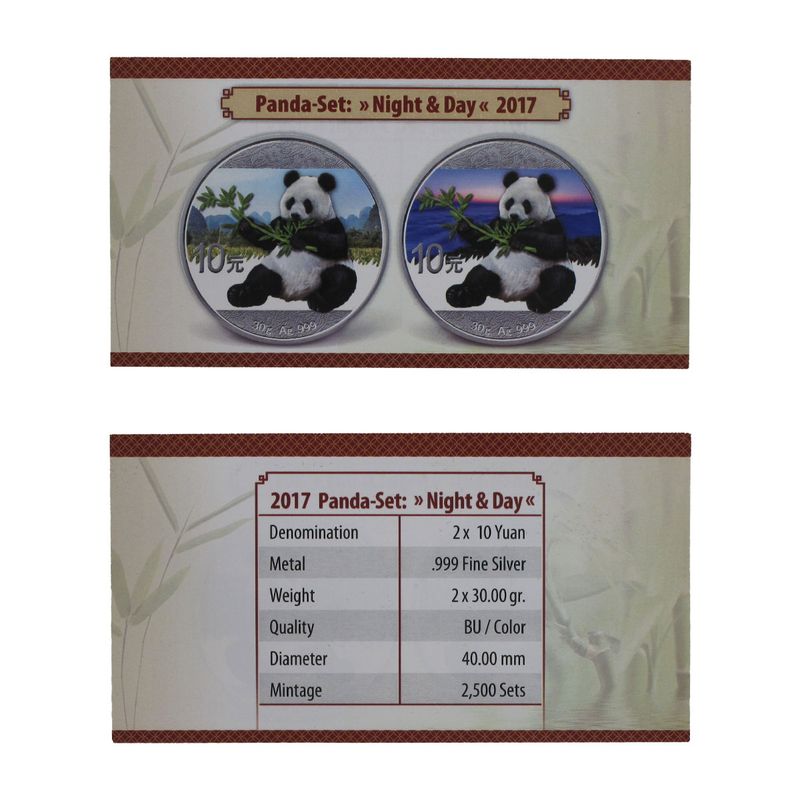 China 10 Yu Panda  2017 farbig, Night + Day Edition (2)
