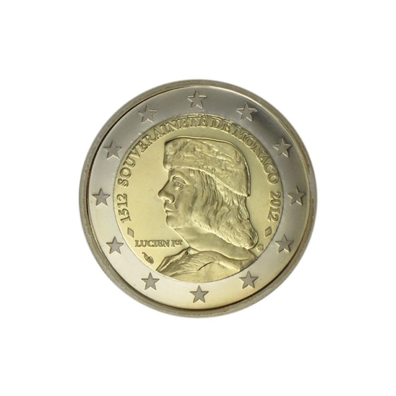 Monaco original 2 € Lucien I., 2012 PP in Originalbox
